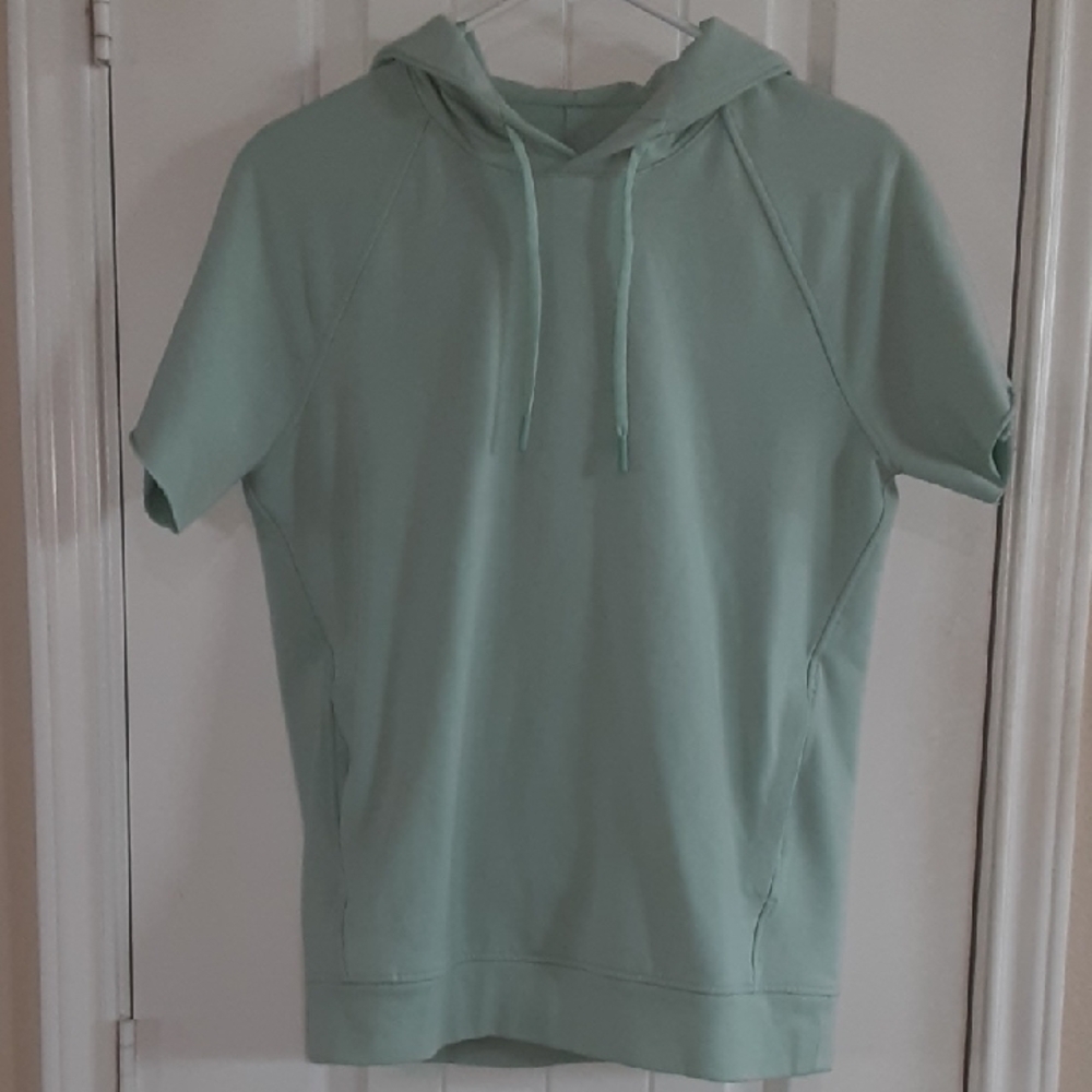 Lululemon City Sweat Pullover Hoodie - Grey Sage - Men's S (Custom Short Sleeve)